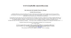 Desktop Screenshot of isabelle-moretti.com